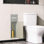 STERN KONZEPT STAINLESS STEEL TOILET BRUSH NICHE 66X20X14 TEA APRICOT YX-G660 TA - Image 2