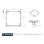 STERN KONZEPT CONCEAL TILE DRAIN 12.5X12.5 (BRUSH, CORE DIAMETER 5CM) YX032 - Image 3