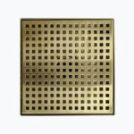 STERN KONZEPT SCREEN FLOOR DRAIN SS GOLD 20X20 OD50 (GOLD,CORE CORE DIAMETER 5CM) YX-200-Q04