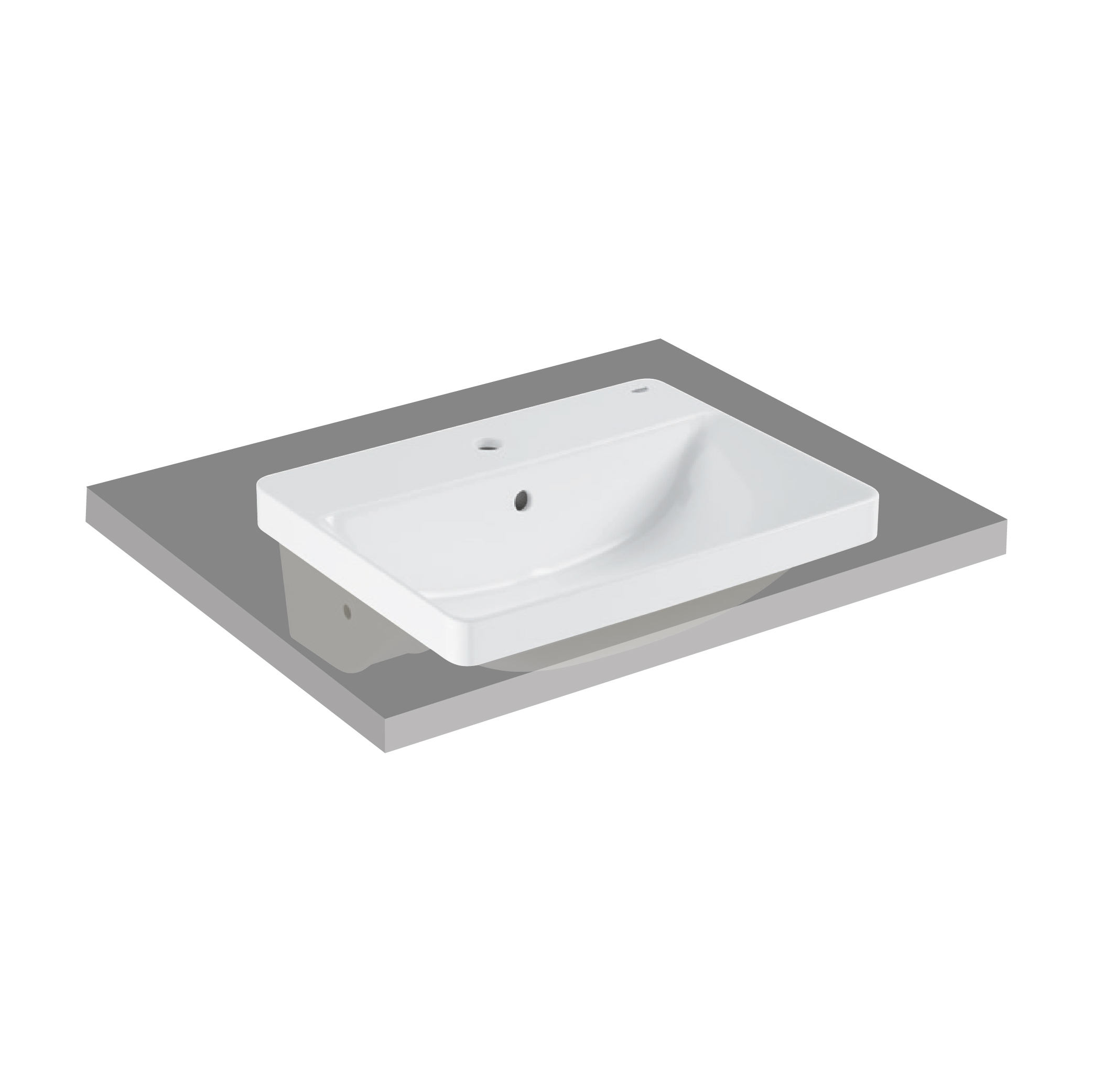 Grohe-101031SH00-01-1.jpg GROHE EURO CERAMIC COUNTER TOP BASIN 1H 101031SH00 - Image 1