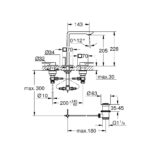 GROHE SPA ALLURE 3 HOLE M-SIZE, CHROME 20188001 - Image 2