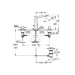 GROHE ALLURE BRILLIANT 3-HOLE M-SIZE,HARD GRAPHITE 20344A00 - Image 2