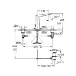 GROHE ALLURE BRILLIANT 3 HOLE L-SIZE, CHROME 20627000 - Image 2