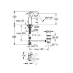 GROHE ESSENCE S-LEVER BASIN MIXER M-SIZE, COOL SUNRISE - Image 2