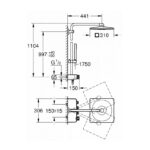 GROHE  EUPHORIA SMARTCONTROL 310MM SQUARE 26508000 - Image 2