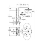 GROHE  TEMPESTA 250 SHOWER SYSTEM THM 26670001 - Image 2