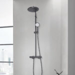 GROHE TEMPESTA COSMOPOLITAN 250 SHOWER SYSTEM WITH THERMOSTAT BRUSHED HARD GRAPHITE 26670AL0 - Image 3