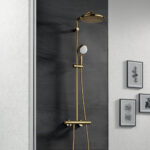 GROHE TEMPESTA COSMOPOLITAN 250 SHOWER SYSTEM WITH THERMOSTAT COOL SUNRISE 26670GL0 - Image 3