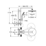 GROHE EUPHORIA 260 SHOWER SYSTEM WITH THERMOSTATIC 27296003 - Image 2