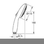 GROHE TEMPESTA 110 HANDSHOWER 3 SPRAY - Image 2