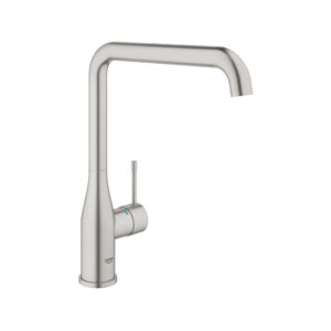GROHE ESSENCE S-LEVER SINK MIXER HIGH SPOUT, SUPERSTEEL