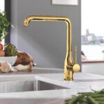 GROHE ESSENCE S-LEVER SINK MIXER HIGH SPOUT, COOL SUNRISE - Image 3