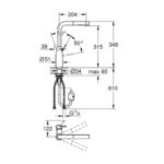 GROHE ESSENCE S-LEVER SINK HIGH SPOUT PULL OUT DUAL SPRAY, WARM SUNSET 30270DA0 - Image 2