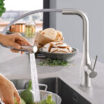 GROHE ESSENCE S-LEVER SINK HIGH SPOUT PULL OUT DUAL SPRAY, SUPERSTEEL 30270DC0 - Image 3