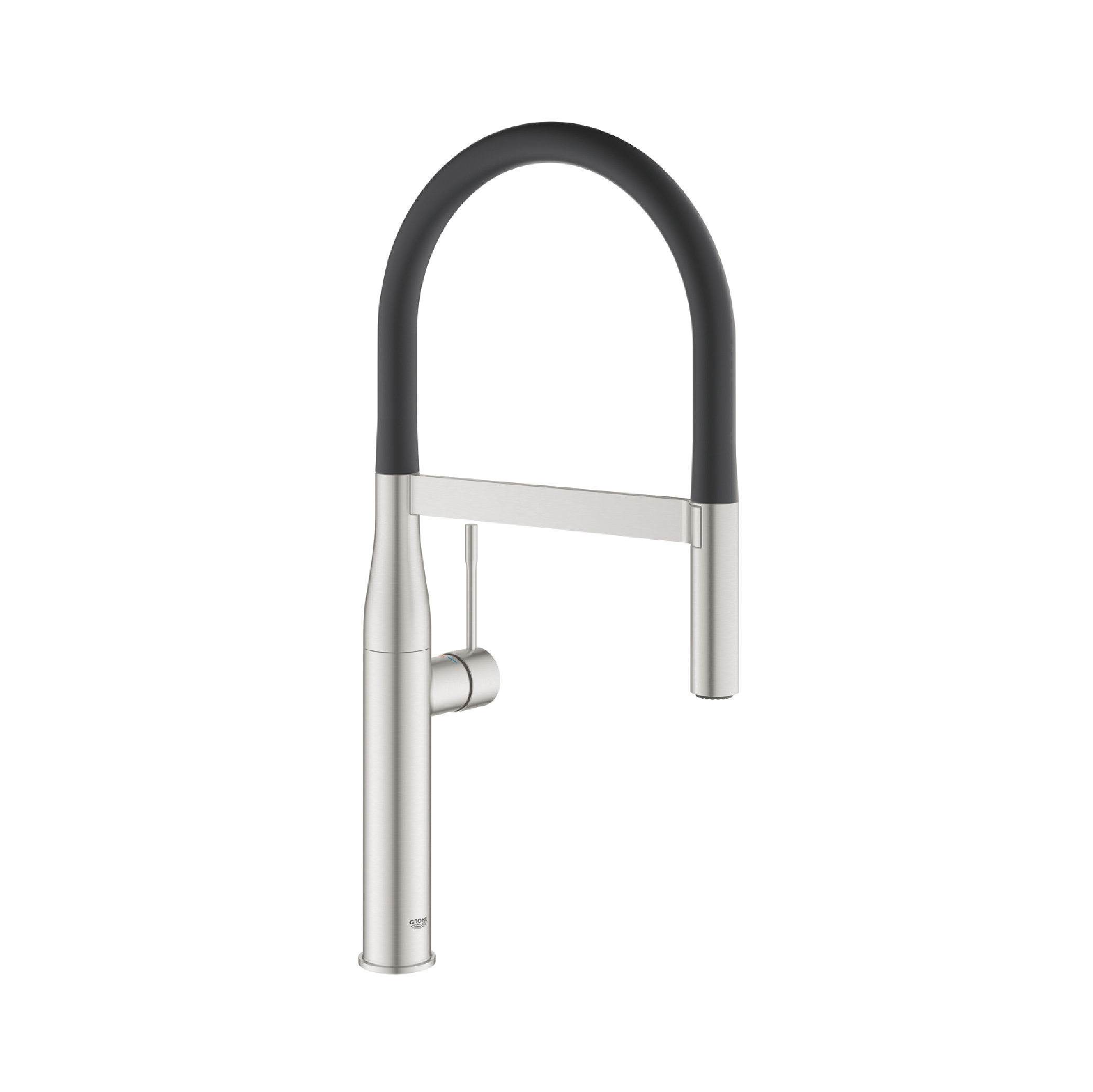 Grohe-30294DC0-01-1.jpg GROHE ESSENCE S-LEVER SINK MIXER PROFI SPRAY, SUPERSTEEL 30294DC0 - Image 1