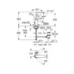 GROHE SPA ALLURE OHM BASIN U-SPOUT L, CHROME 32146001 - Image 2