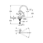 GROHE CONCETTO S-LEVER SINK MIXER 32661003 - Image 2