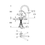 GROHE CONCETTO S-LEVER SINK MIXER 32663003 - Image 2