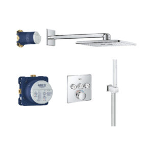 GROHTERM SMARTCONTROL PERFECT SHOWER SET WITH RAINSHOWER SMARTACTIVE 310 CUBE 34706000