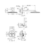GROHTERM SMARTCONTROL PERFECT SHOWER SET WITH RAINSHOWER SMARTACTIVE 310 CUBE 34706000 - Image 2