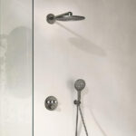 GROHTHERM SMARTCONTROL ROUND CONCEALED 3 FUNCT SHOWER SYSTEM 310, BRUSHED HARD GRAPHITE 34863AL0 - Image 3