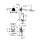 GROHTHERM SMARTCONTROL ROUND CONCEALED 3 FUNCT SHOWER SYSTEM 310, BRUSHED COOL SUNRISE 34863GN0 - Image 2