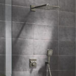 GROHTHERM SMARTCONTROL SQUARE CONCEALED 3 FUNCT SHOWER SYSTEM 310, BRUSHED HARD GRAPHITE 34864AL0 - Image 3