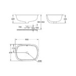 GROHE EUROSMART WASHBASIN UNDERCOUNTER 60, 39125001 - Image 2