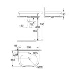 GROHE EUROSMART COUNTER TOP BASIN 60, 39198000 - Image 2