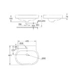 GROHE EUROCOSMO COUNTER TOP BASIN 60, 39291000 - Image 2