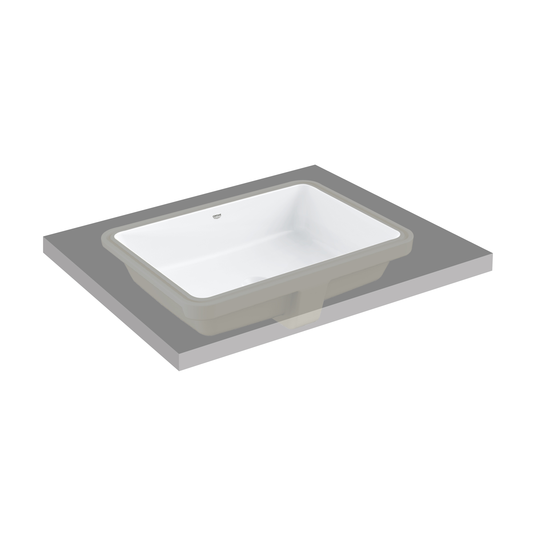 Grohe-3970900H-01-1.jpg GROHE EUROCUBE UNDER-COUNTER BASIN 60 W.OVERFLOW 3970900H - Image 1