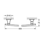 GROHE GRANDERA BATH TOWEL BAR, WARM SUNSET 40629DA0 - Image 2