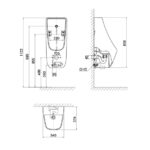 INAX AUTOSENZ URINAL INTEGRATED WITH MANUAL OVERIDE - Image 2