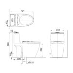 INAX S200 ONE PIECE TOILET CC090201-6DFI0-AN - Image 2