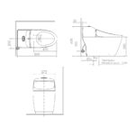 INAX S400 TOILET ONE PIECE CC103201-6DF10-AN - Image 2