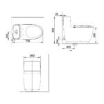 INAX S600 TOILET ONE PIECE CC105201-6DF10-AN - Image 2