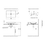 INAX CERAFINE SQUARE VESSEL BASIN CLS61001-6DF00-A - Image 2
