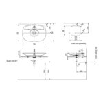 INAX CERAFINE VESSEL BASIN WITH DECK CLS640F1-6DF00-A - Image 2