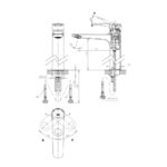 INAX S600 BASIN MIXER EXTENDED TYPE, CHROME FFIXLS02-601500BG0 - Image 2