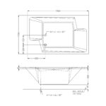 KOLPA BUILT-IN TUB 190X120CM + BATH TRAP INCLUDE OVERFLOW 1M - Image 2