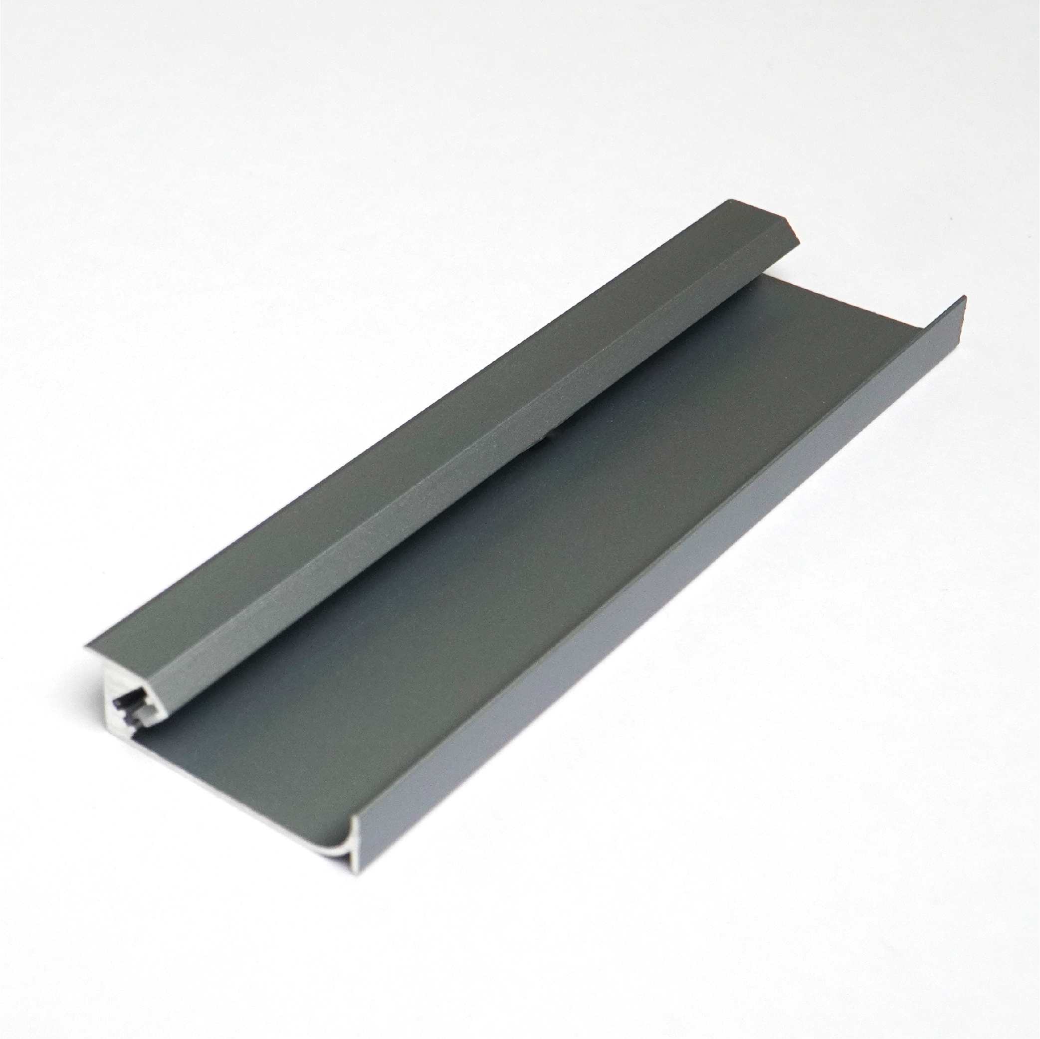 Pentalinea-S0120-AMSG-01.jpg Penta Linea ALUMINIUM PROFILE 43X12MM MATT STEEL GREY 3M/PC - Image 1