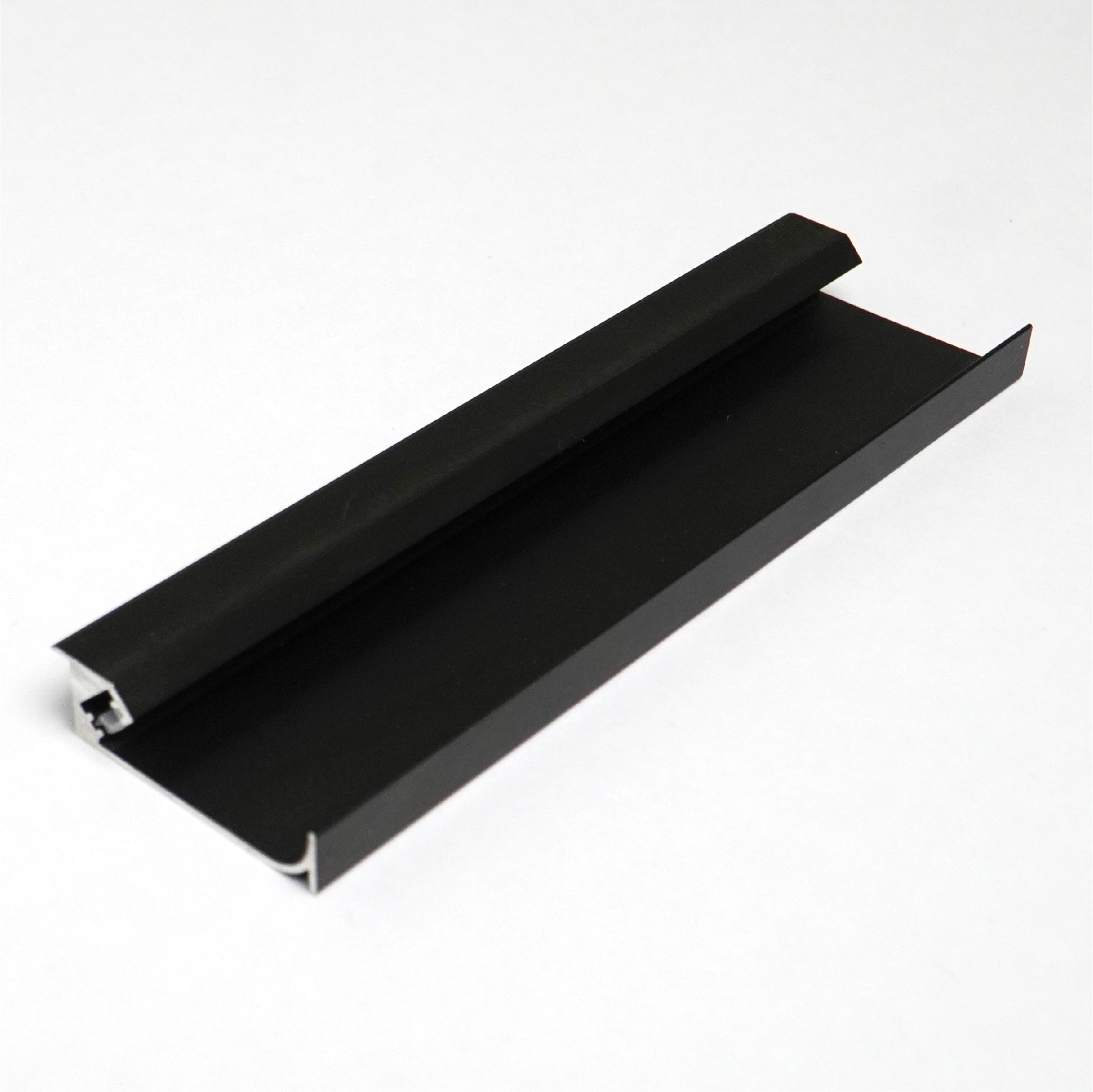 Pentalinea-S0120-ASB-01.jpg Penta Linea ALUMINIUM PROFILE 43X12MM ANODIZING SANDBLAST BLACK 3M/PC - Image 1