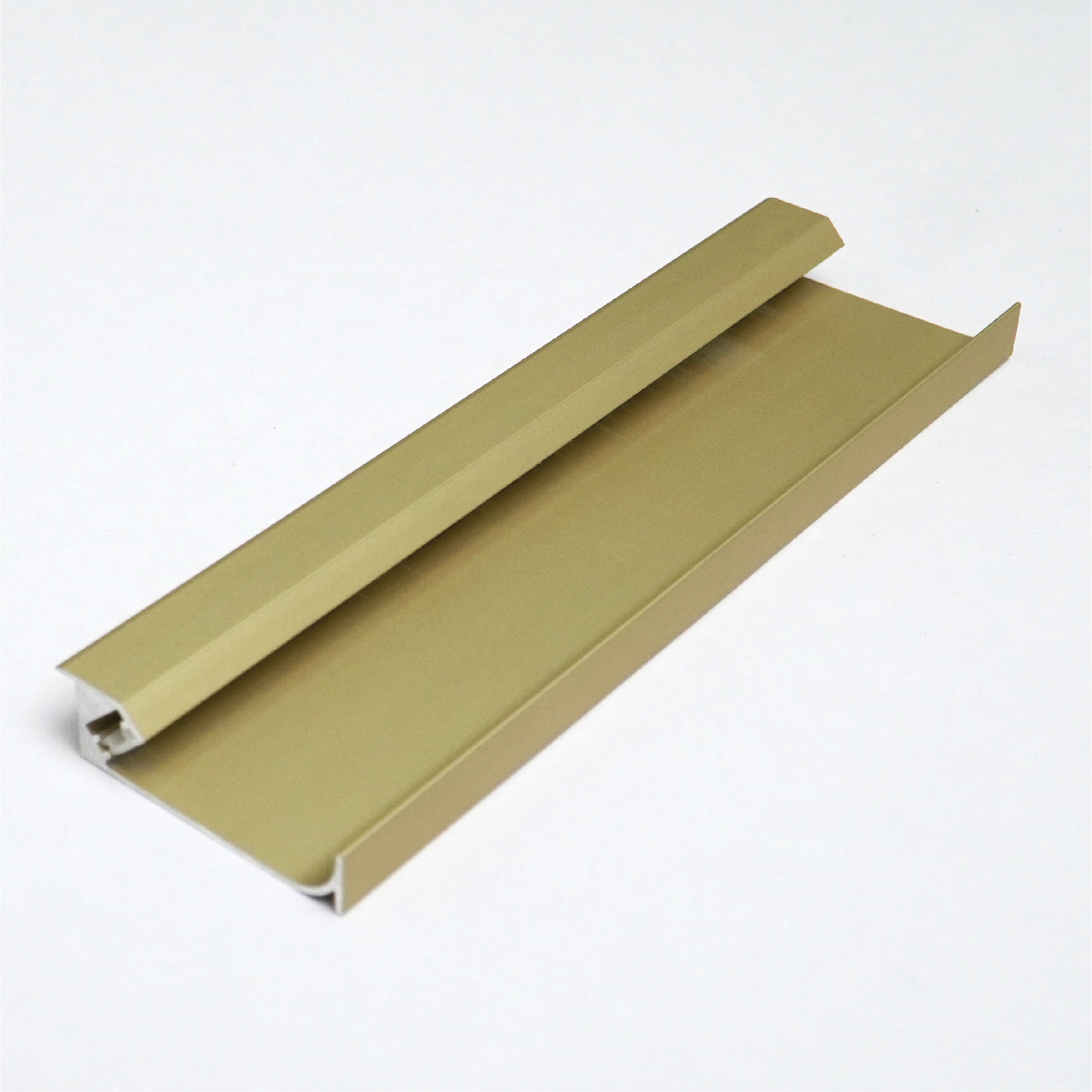 Pentalinea-S0120-ASG-01.jpg Penta Linea ALUMINIUM PROFILE 43X12MM ANODIZING SANDBLAST GOLD 3M/PC - Image 1