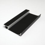 Penta Linea ALUMINIUM PROFILE + PLASTIC COVER 71.3X13.4MM ANODIZING SANDBLAST BLACK 3M/PC