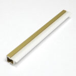 Penta Linea ALUMINIUM PROFILE + PLASTIC COVER 11.2X11.2MM ANODIZING SANDBLAST GOLD 3M/PC