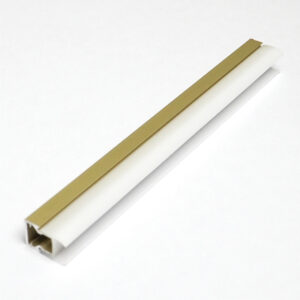 Penta Linea ALUMINIUM PROFILE + PLASTIC COVER 11.2X11.2MM ANODIZING SANDBLAST GOLD 3M/PC
