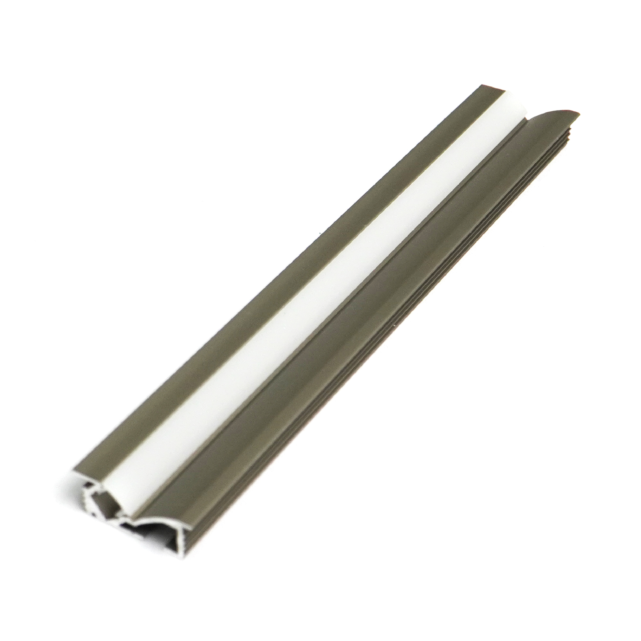Pentalinea-YG-2409-AC-01.jpg Penta Linea ALUMINIUM PROFILE + PLASTIC COVER, ANODIZING CHAMPAGNE 3M/PC - Image 1