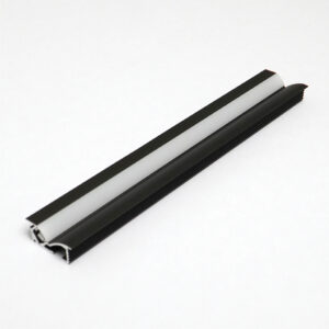 Penta Linea ALUMINIUM PROFILE + PLASTIC COVER, ANODIZING SANDBLAST BLACK 3M/PC