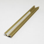 Penta Linea ALUMINIUM PROFILE + PLASTIC COVER, ANODIZING SANDBLAST GOLD 3M/PC