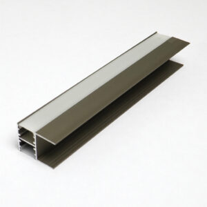 Penta Linea ALUMINIUM PROFILE + PLASTIC COVER 26.55X20.3MM ANODIZING CHAMPAGNE 3M/PC